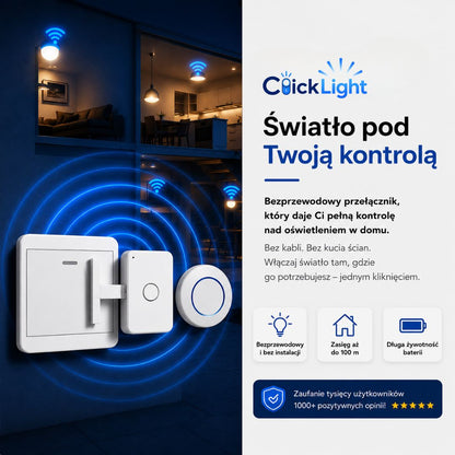 ClickLight™ 3.1 PRO | Steruj światłem bez kucia ścian!